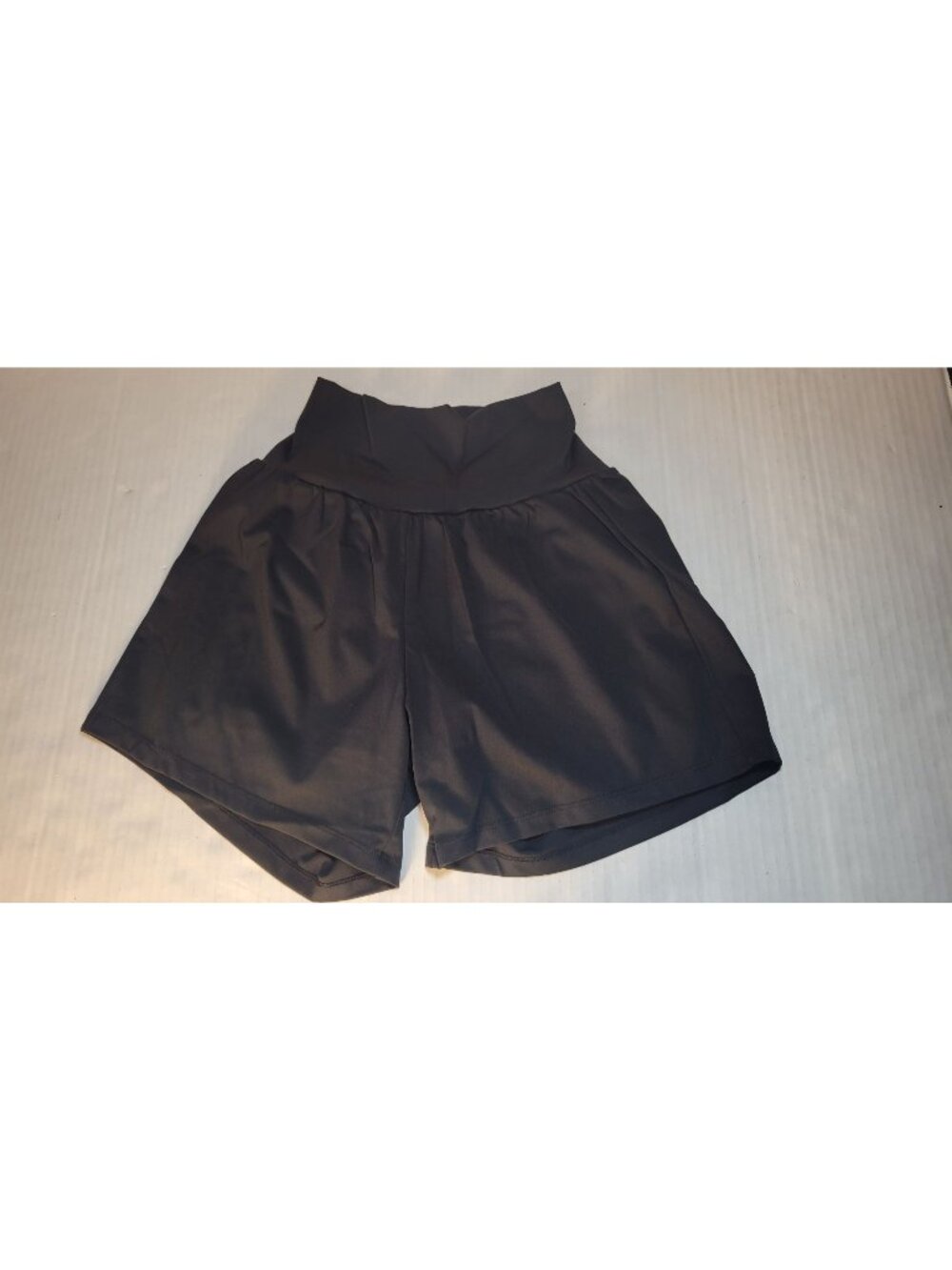 Halara Womens Softly Zero Airy Black High-Waist Flowy Shorts Size XS (Long)